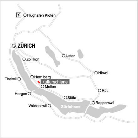 Lageplan Zürichsee